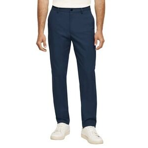 BANANA REPUBLIC Commuter Flat Front Flex Pants 32x29 Blue Travel Tech Work NWT